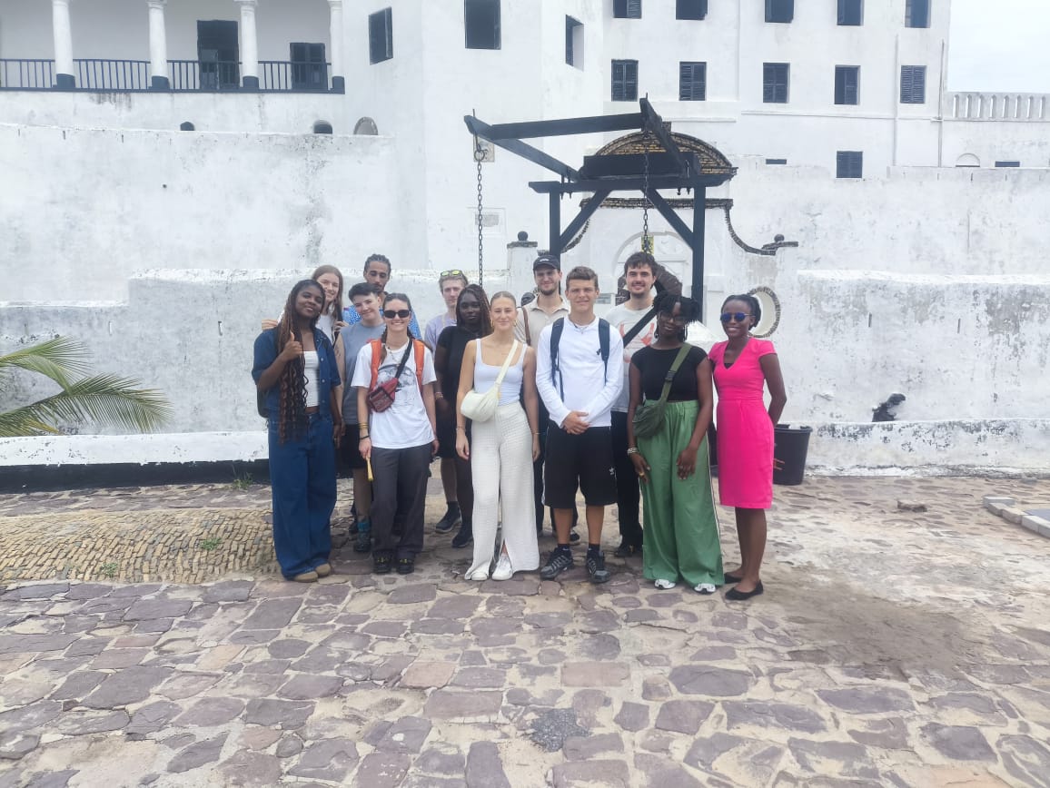Students at the Elmina Slave Castle