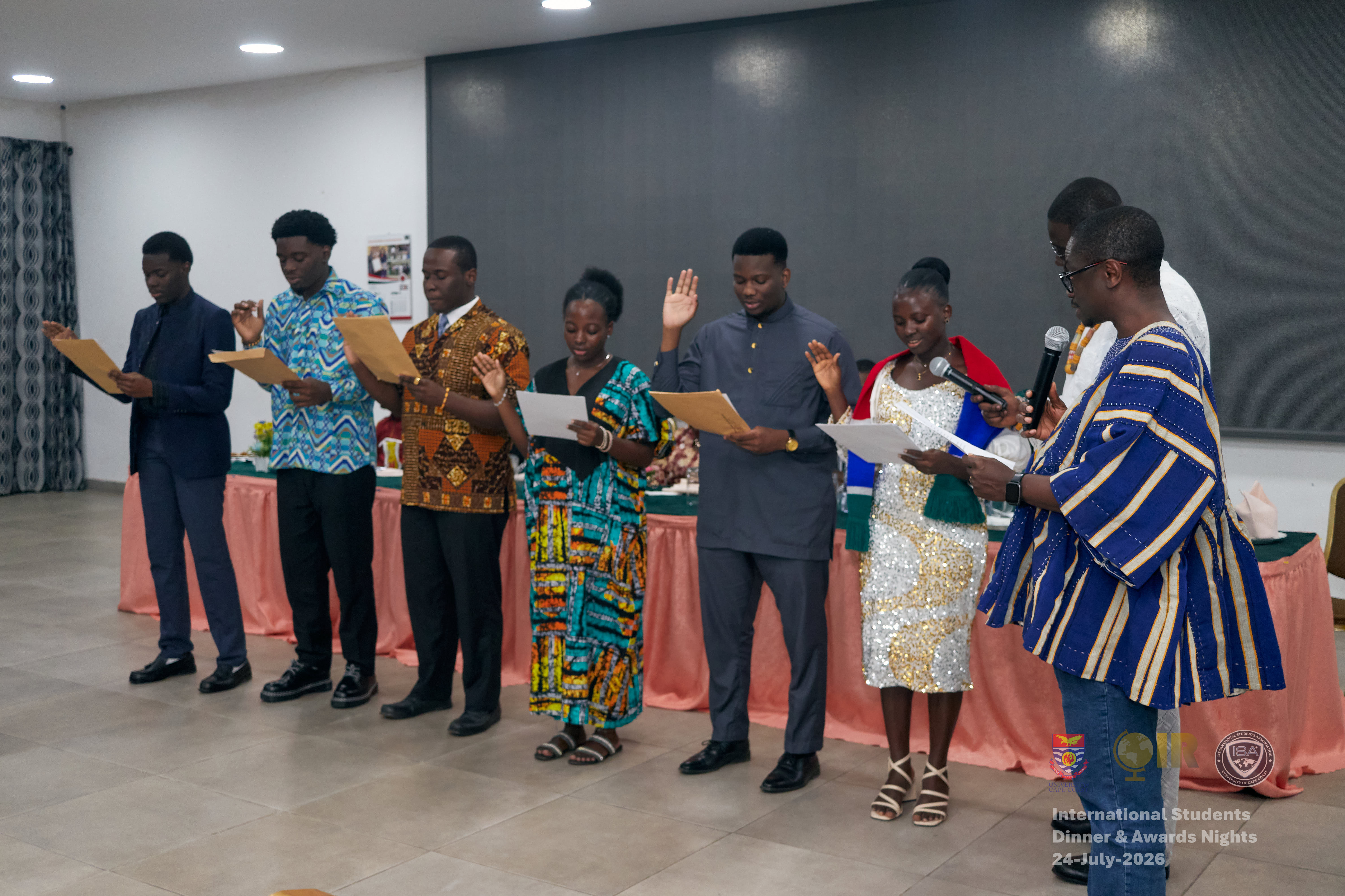 Swearing in of new executives by the Dean